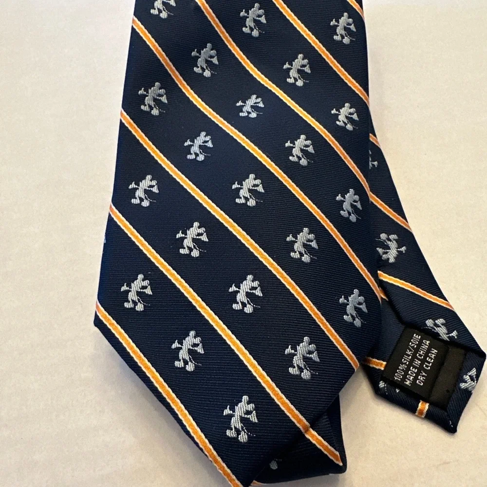 Walt Disney World Men’s‎ 100% Silk Tie Necktie Mickey Mouse Lot Of 2